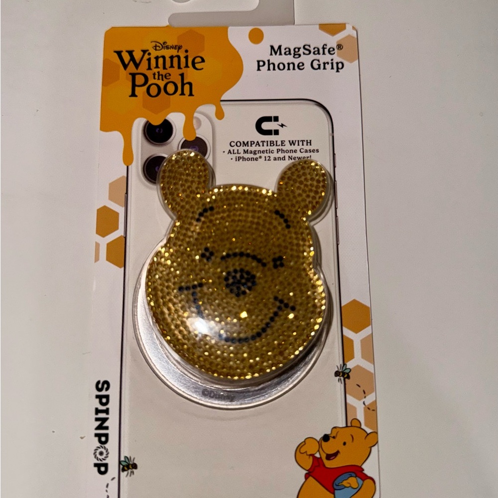 Disney Winnie the Pooh Gold MagSafe Phone Grip